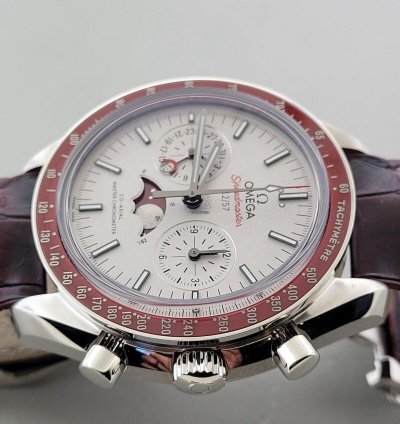 Omega Speedmaster 57 304 93 Platinum 44 25mm Moonphase Chronograph 57 Pcs Only