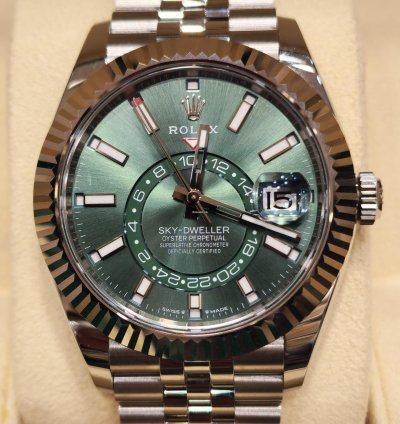 Rolex Sky-dweller Green Dial Full Set