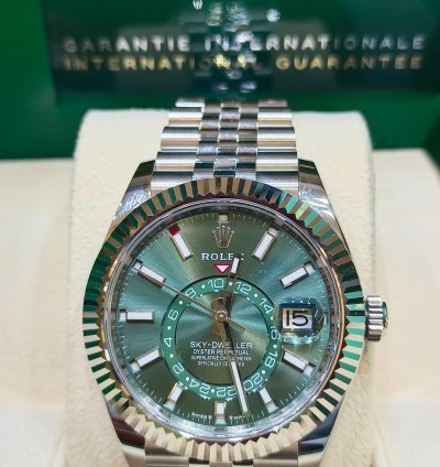 Rolex Sky-dweller Green Dial Full Set