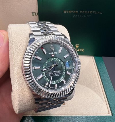 Rolex Sky-dweller Green Dial Jubilee