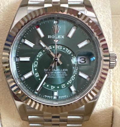 Rolex Sky-dweller Green Dial Jubilee