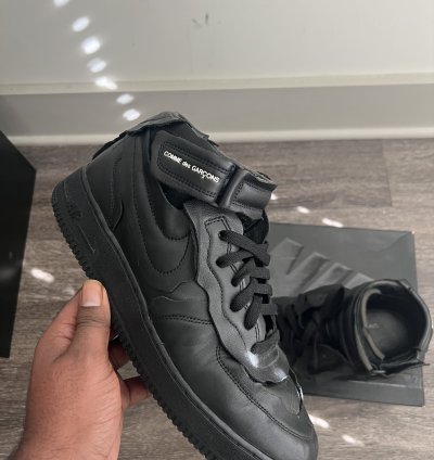 Cdg Air Force 1 black