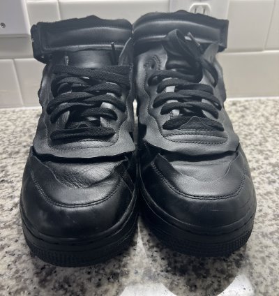 Cdg Air Force 1 black