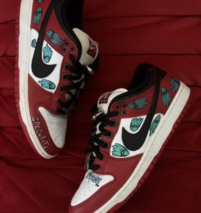 Chrome Hearts Nike Matty Boy Hand Drawn Lowtop Dunk Sneakers