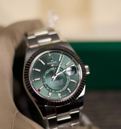Rolex Sky-dweller Green Dial Oyster