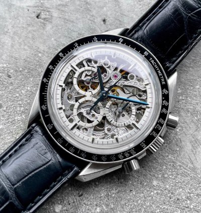 Omega Speedmaster Apollo Xi 25th Platinum Skeleton 3096 30 - 50 Pieces Made