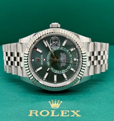 Rolex Sky-dweller Green Mint Dial - Ref 336934 - New 2025