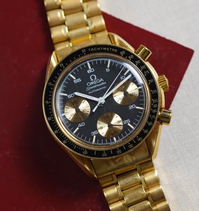 Omega Speedmaster Automatic Chronograph In Yellow Gold 3112 50 00
