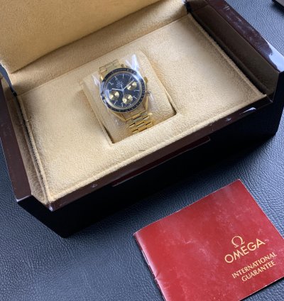 Omega Speedmaster Automatic Chronograph In Yellow Gold 3112 50 00