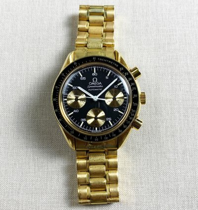 Omega Speedmaster Automatic Chronograph In Yellow Gold 3112 50 00