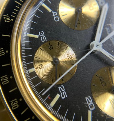 Omega Speedmaster Automatic Chronograph In Yellow Gold 3112 50 00