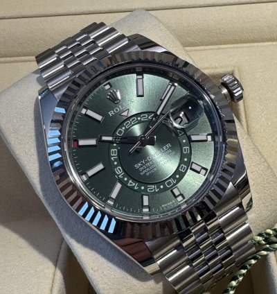 Rolex Sky-dweller Green New Full Set 11 2024