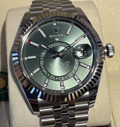 Rolex Sky-dweller Green New Full Set 11 2024