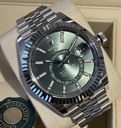 Rolex Sky-dweller Green New Full Set 11 2024