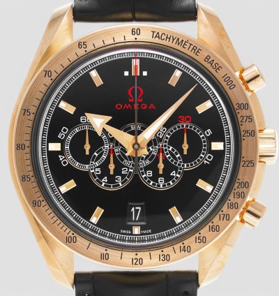 Omega Speedmaster Broad Arrow 18k Red Gold Speedmaster Olympic Limited Edition Watch