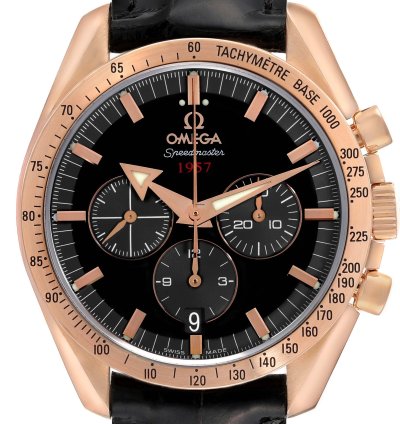 Omega Speedmaster Broad Arrow 1957 Rose Gold Mens Watch 321 53 42 50 01 001