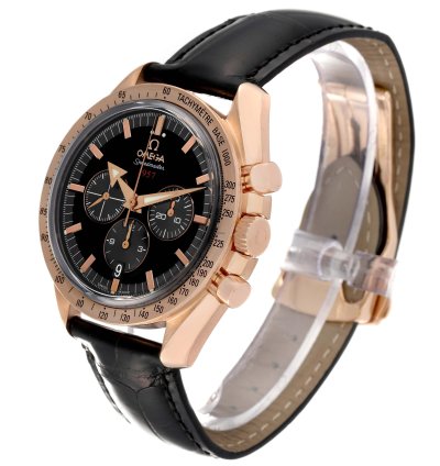 Omega Speedmaster Broad Arrow 1957 Rose Gold Mens Watch 321 53 42 50 01 001