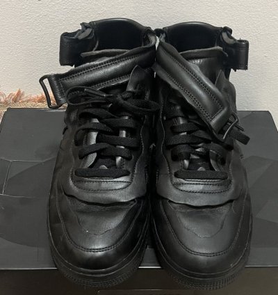 Comme Des Garcons Air Force 1 Mid Black Sail