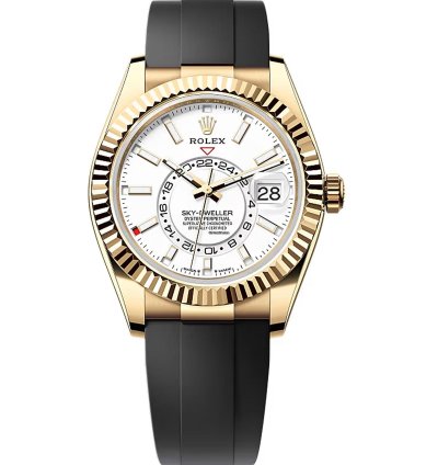 Rolex Sky-dweller Intense White Dial Oysterflex