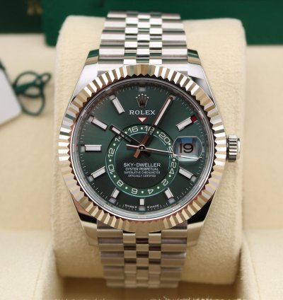 Rolex Sky-dweller Jubilee - 2024 Full Set - Mint Green