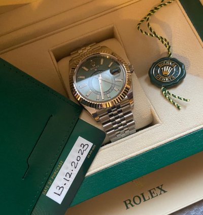 Rolex Sky-dweller Jubilee Mint Green 12 2023 Ref 336934