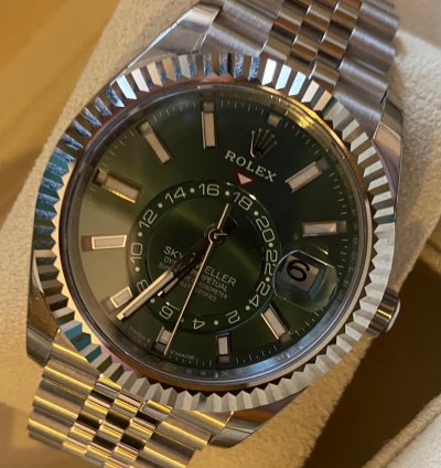 Rolex Sky-dweller Jubilee Mint Green 12 2023 Ref 336934