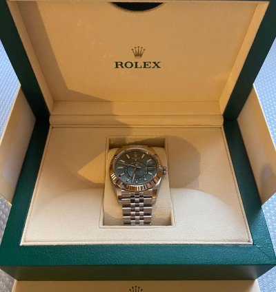 Rolex Sky-dweller Jubilee Mint Green 12 2023 Ref 336934