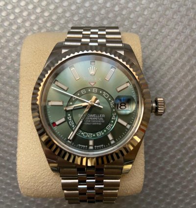 Rolex Sky-dweller Jubilee Mint Green 12 2023 Ref 336934