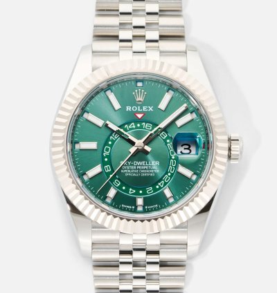 Rolex Sky-dweller Jubilee Mint Green 336934-0002 2024 Box And Papers
