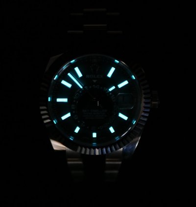 Rolex Sky-dweller Mint Complete Set Sky-dweller Rhodium Dial Rose Gold Stainless Steel 326935