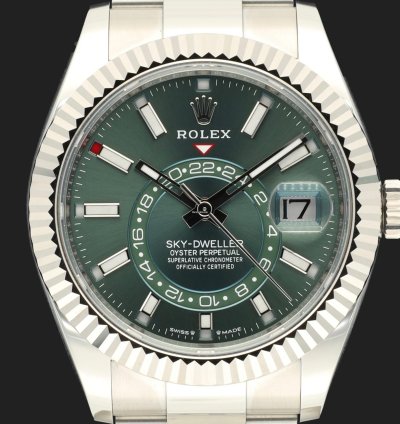 Rolex Sky-dweller Mint Green Dial 336934 New