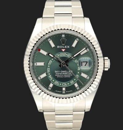 Rolex Sky-dweller Mint Green Dial 336934 New