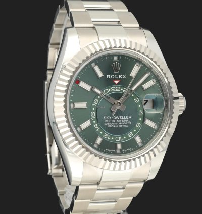 Rolex Sky-dweller Mint Green Dial 336934 New