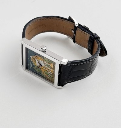 Patek Philippe 5076 100p-013 Platinum Cloisonn Enamel Tiger Dial Rare 2013