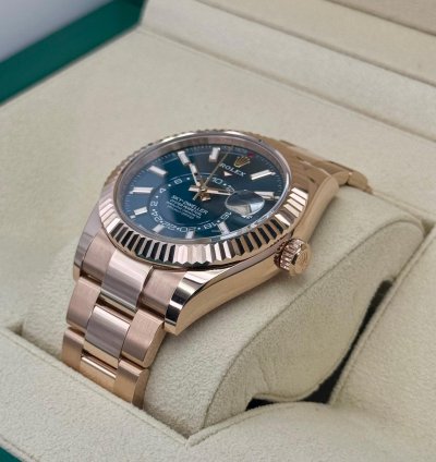 Rolex Sky-dweller New 2024 Rolex Sky-dweller 42mm 336935 Rose Gold Oyster Blue Dial