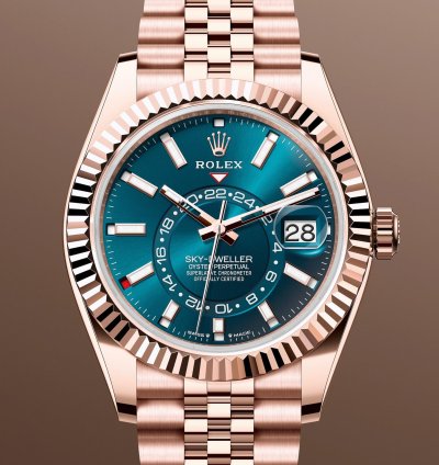 Rolex Sky-dweller New 2025 336935 Blue Jubilee 18k Rose Gold 42 Mm
