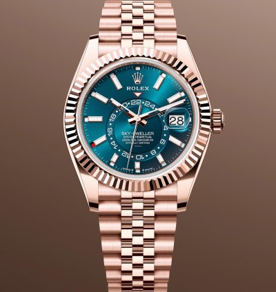 Rolex Sky-dweller New 2025 336935 Blue Jubilee 18k Rose Gold 42 Mm