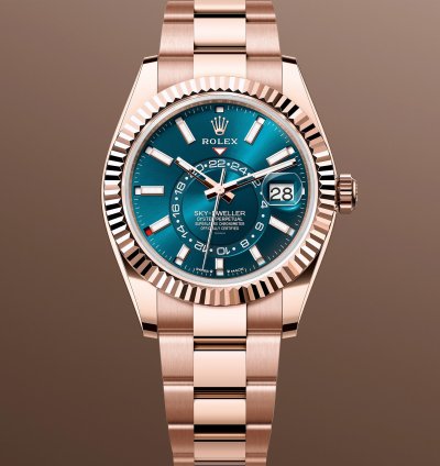 Rolex Sky-dweller New 2025 336935 Blue Oyster 18k Rose Gold 42 Mm