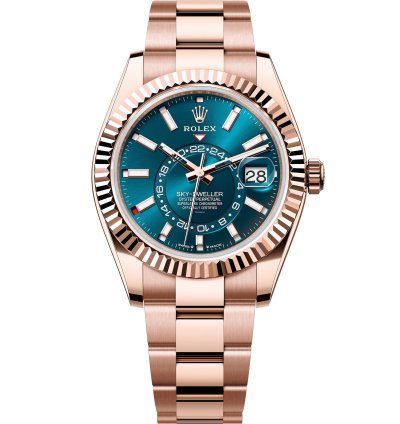Rolex Sky-dweller New 2025 336935 Blue Oyster 18k Rose Gold 42 Mm