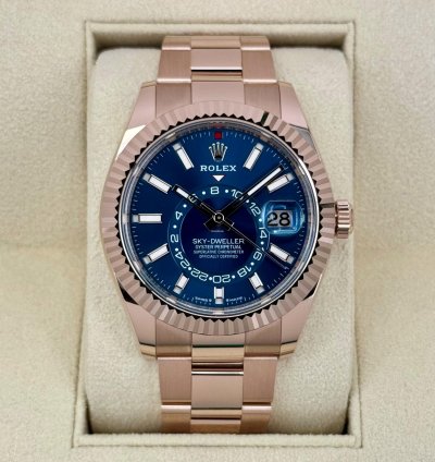 Rolex Sky-dweller New 2025 Sky-dweller 42mm 336935 Rose Gold Blue Dial