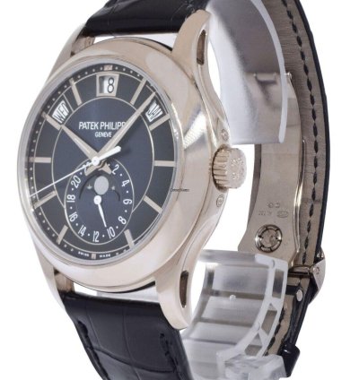 Patek Philippe Annual Calendar 5205 18k White Gold Blue Dial Watch 22 5205g