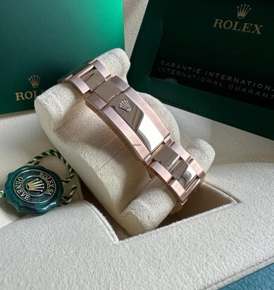Rolex Sky-dweller New Release 2023 Rose Gold Rhodium Gray Dial Fluted Bezel 18k 42mm