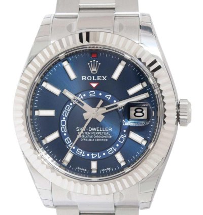 Rolex Sky-dweller New Rolex Sky-dweller 18k Gold Steel Blue Dial 42mm Watch Box Papers 21 326934