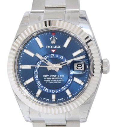 Rolex Sky-dweller New Rolex Sky-dweller 18k Gold Steel Blue Dial 42mm Watch Box Papers 23 326934