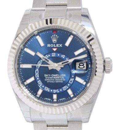 Rolex Sky-dweller New Rolex Sky-dweller 18k Gold Steel Blue Dial 42mm Watch Box Papers 23 326934