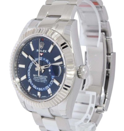 Rolex Sky-dweller New Rolex Sky-dweller 18k Gold Steel Blue Dial 42mm Watch Box Papers 23 326934