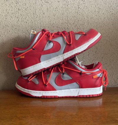 Final Drop Nike Off-white Dunk Low University Red