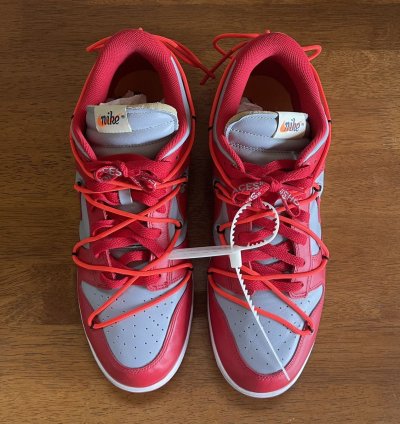 Final Drop Nike Off-white Dunk Low University Red