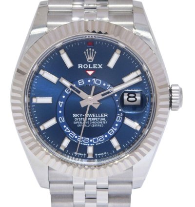 Rolex Sky-dweller New Rolex Sky-dweller 18k Wg Steel Blue Dial 42mm Jubilee Watch 24 336934