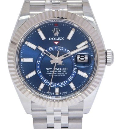 Rolex Sky-dweller New Rolex Sky-dweller 18k Wg Steel Blue Dial 42mm Jubilee Watch 24 336934